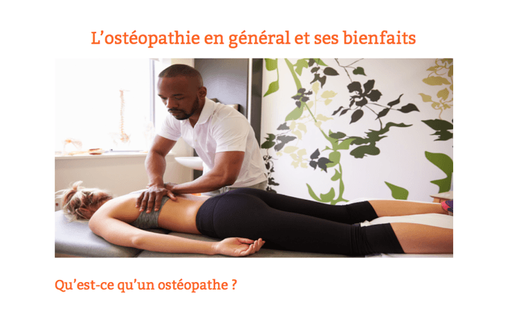 Ostéopathie dans Santé des îles